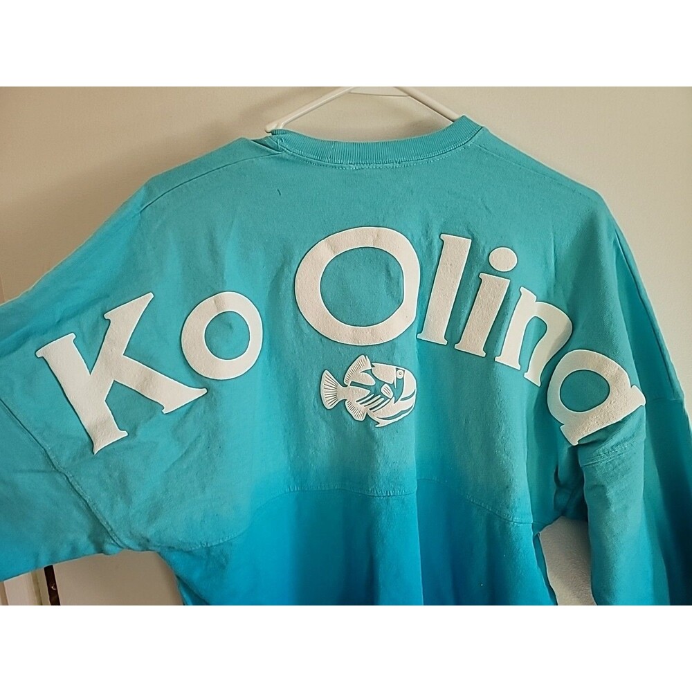 Spirit Jersey Ko Olina Kauai Fish Blue Ombre XS Ladies Sweatshirt